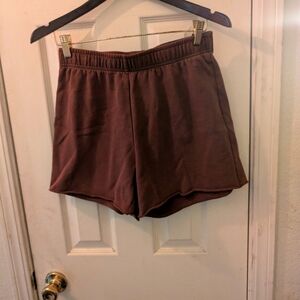 PacSun Women's Brown Drawstring Sweat Shorts